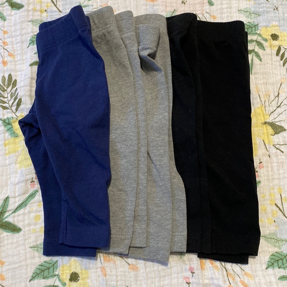 Cat and Jack Baby Leggings 5 pack 0-3 month